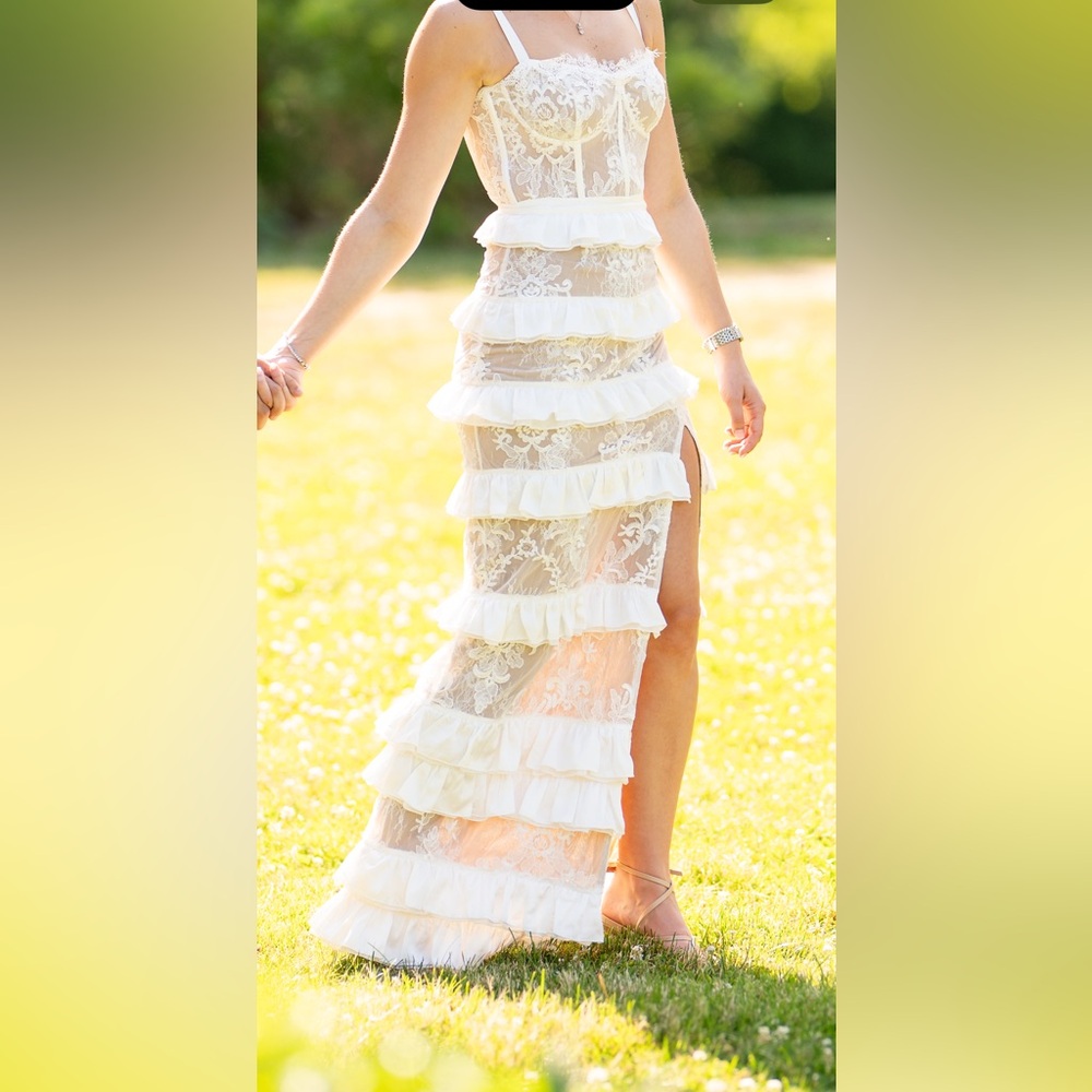 The Cassia Dress in White